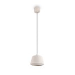 Hängeleuchte Mirea, sandbeige, Keramik, E27
