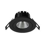 SLC DL04 LED recessed light black 3,000 K