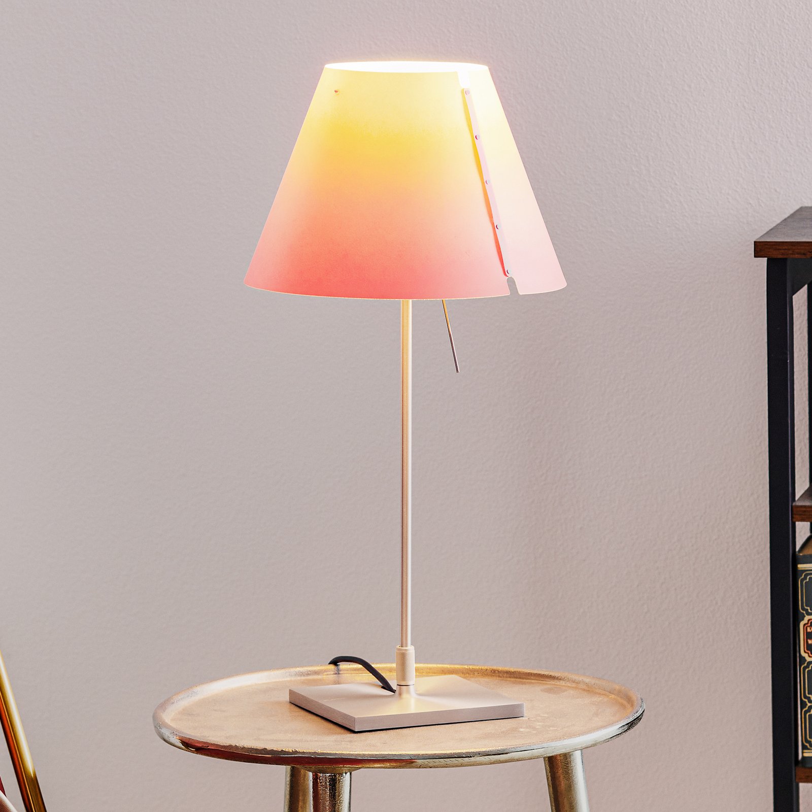 Luceplan Costanzina stolní lampa hliník, růžová