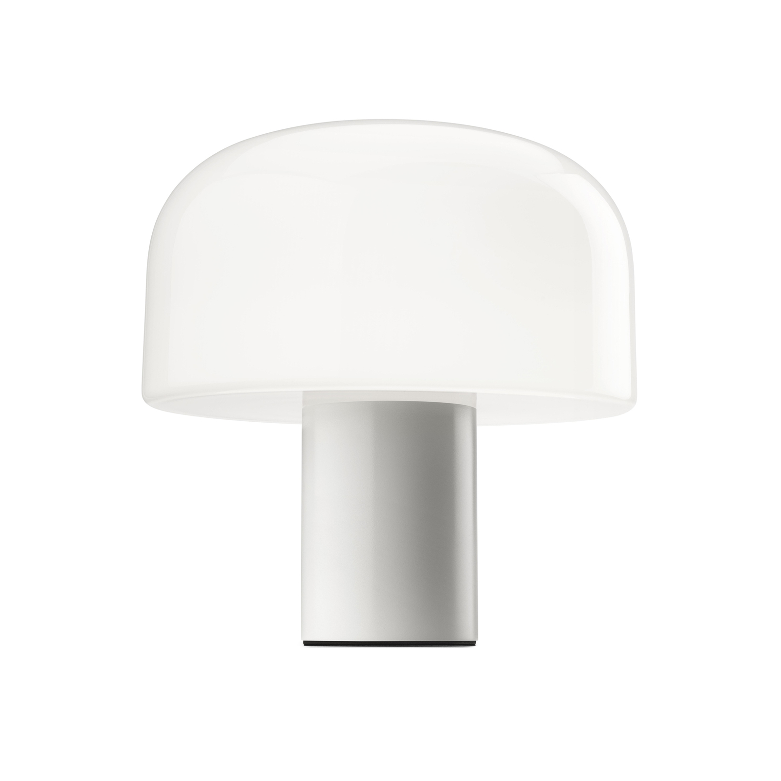 Stolní lampa FLOS Bellhop Glass T, bílá, výška 34 cm, stmívatelná