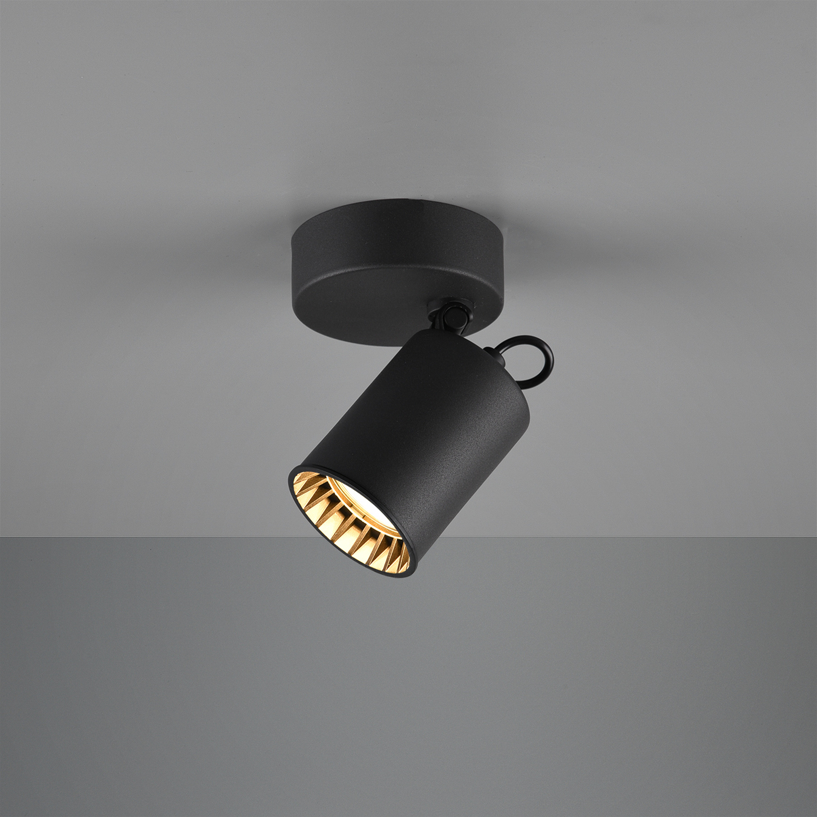 Nástenná lampa Pago, 1 zdroj, čierna