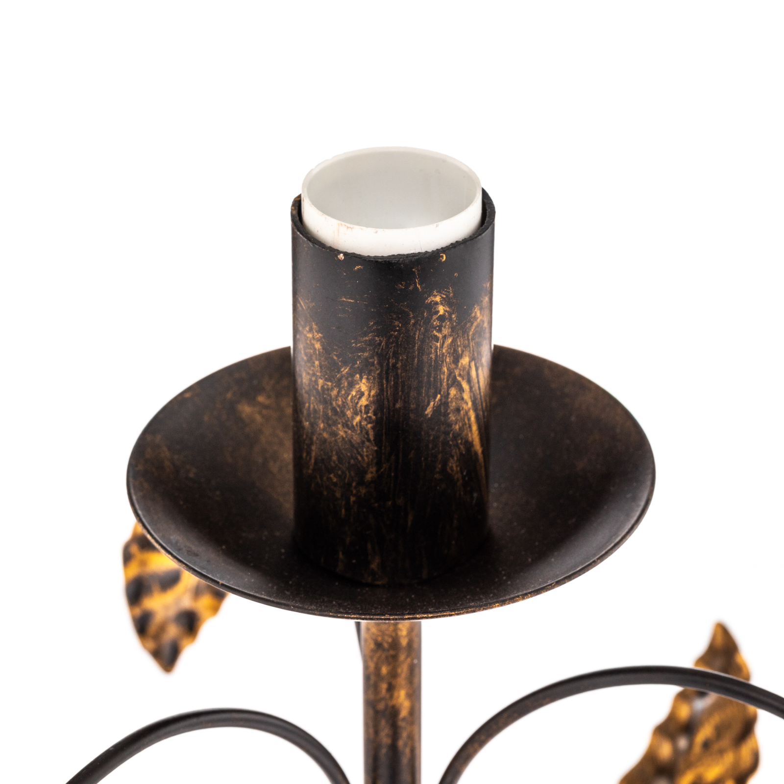 Collana fém asztali lámpa egyetlen láng bronz
