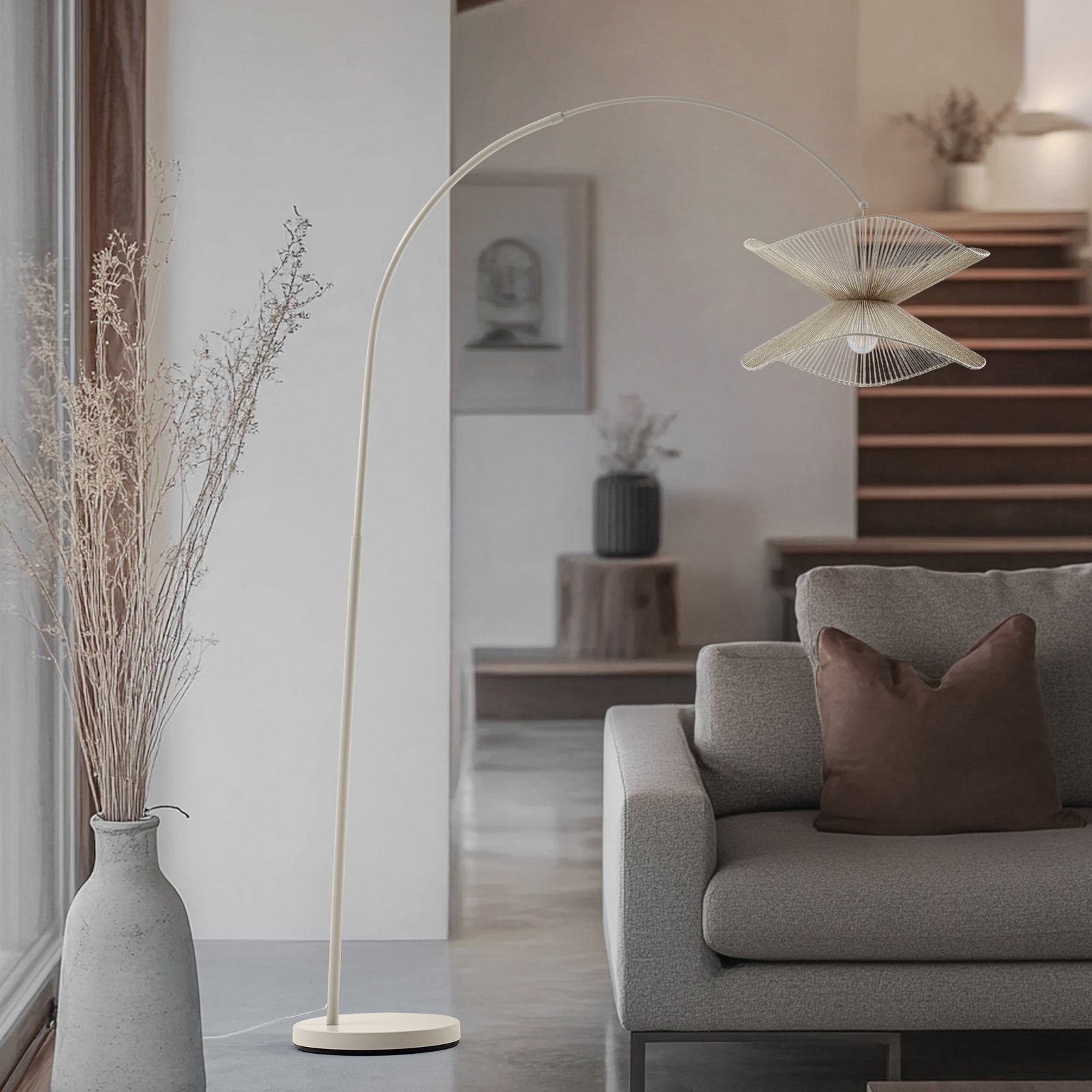 Valdorin Stehleuchte Beige - Lindby