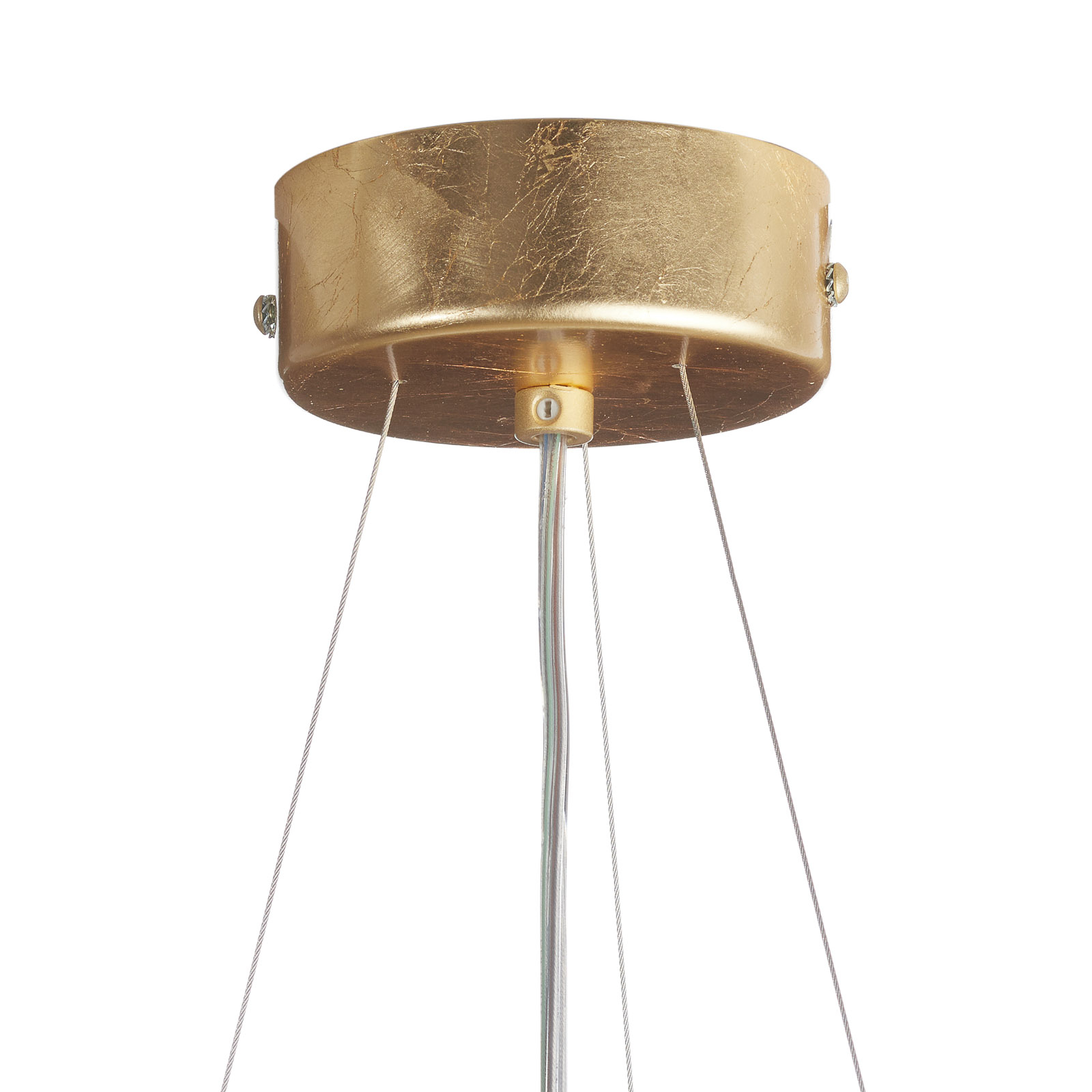 Hanglamp met bladgoud, 60 cm, 3x | Lampen24.nl