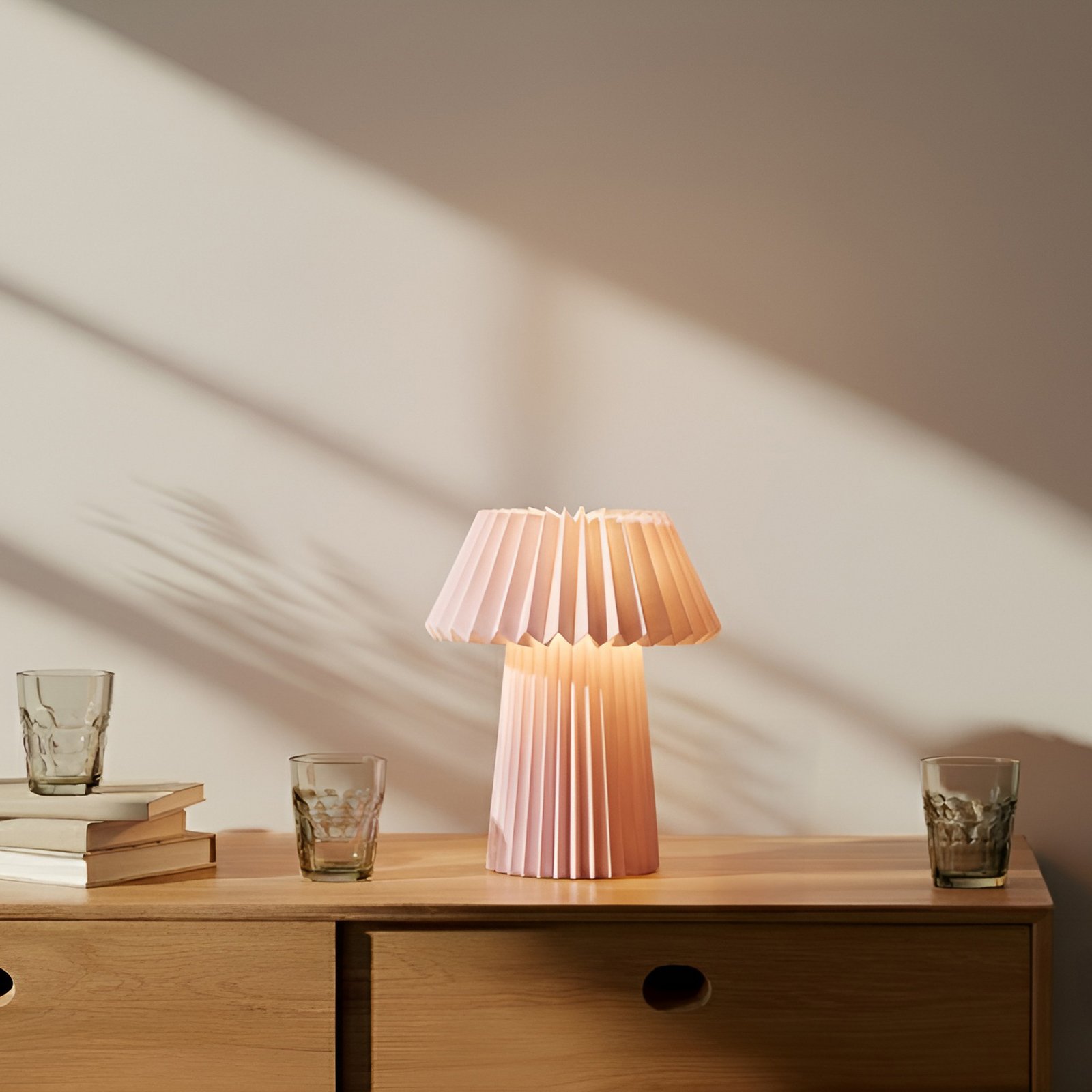 Magali Bordlampe Lys rosa - Lindby