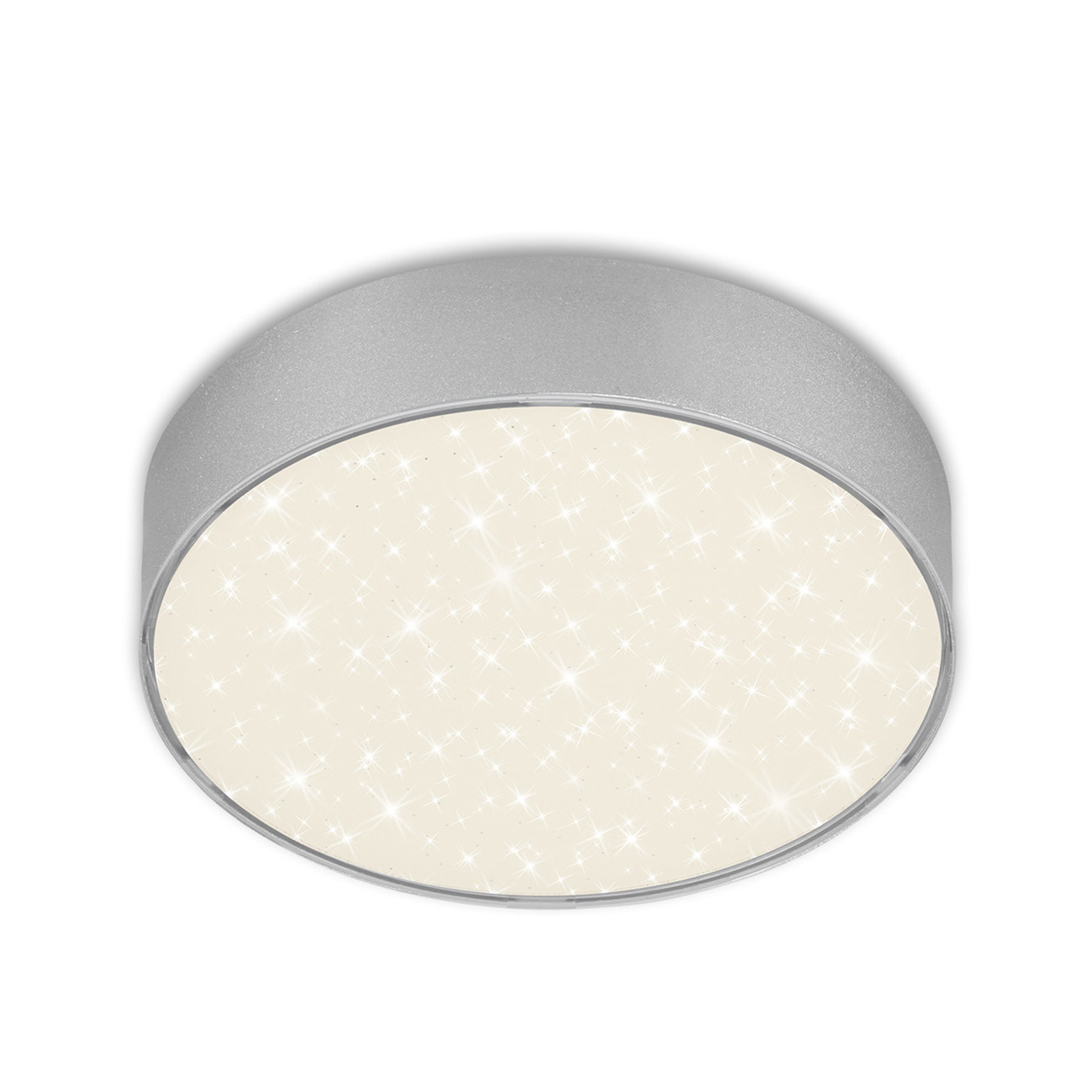 Flame Star LED ceiling light, Ø 15.7 cm, silver