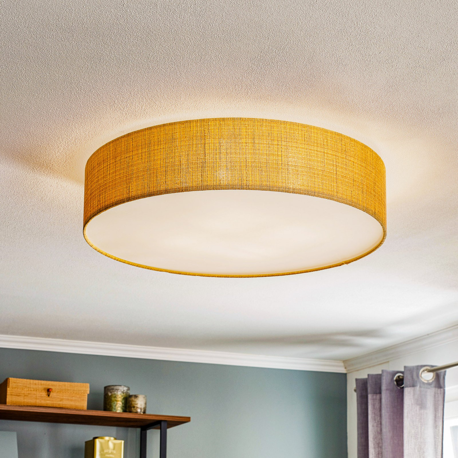 Turda ceiling light, Ø 65 cm, gold