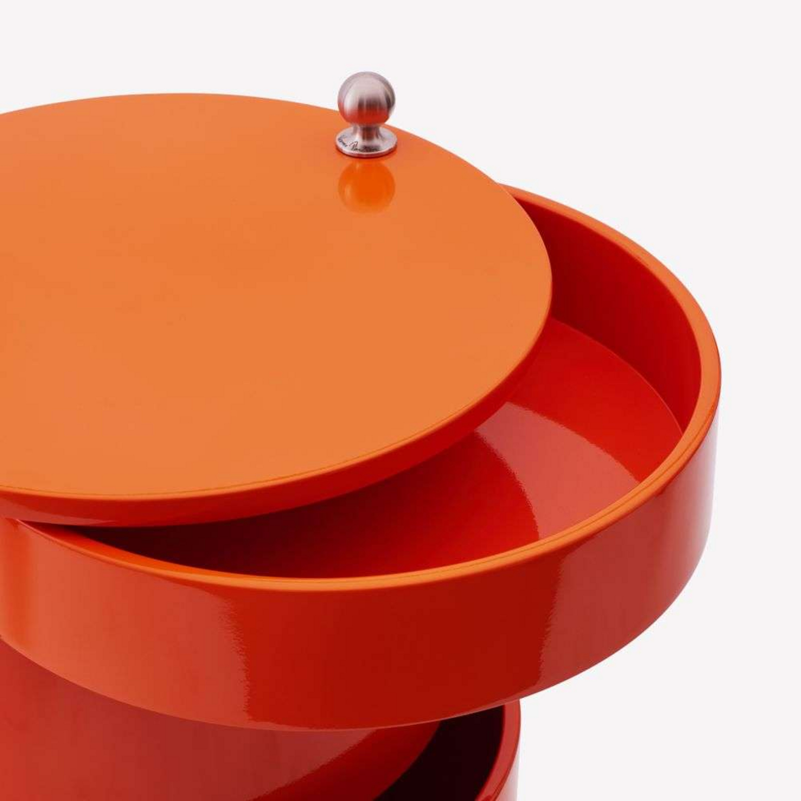 Barboy High Gloss Side Table Orange - Verpan