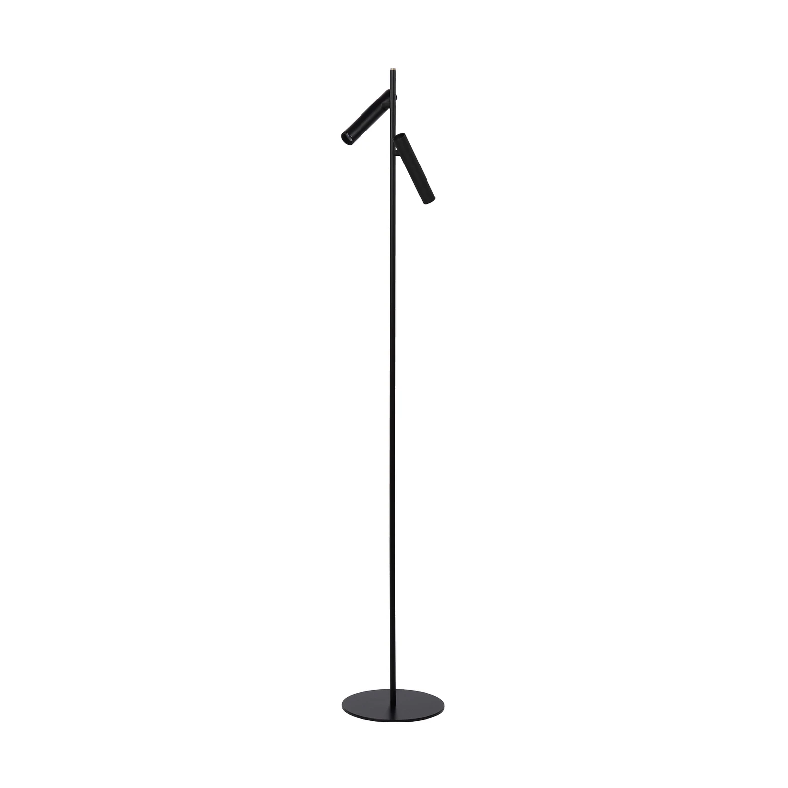 LED-Stehlampe PHILON, schwarz, 2-flammig, Höhe 140 cm Metall