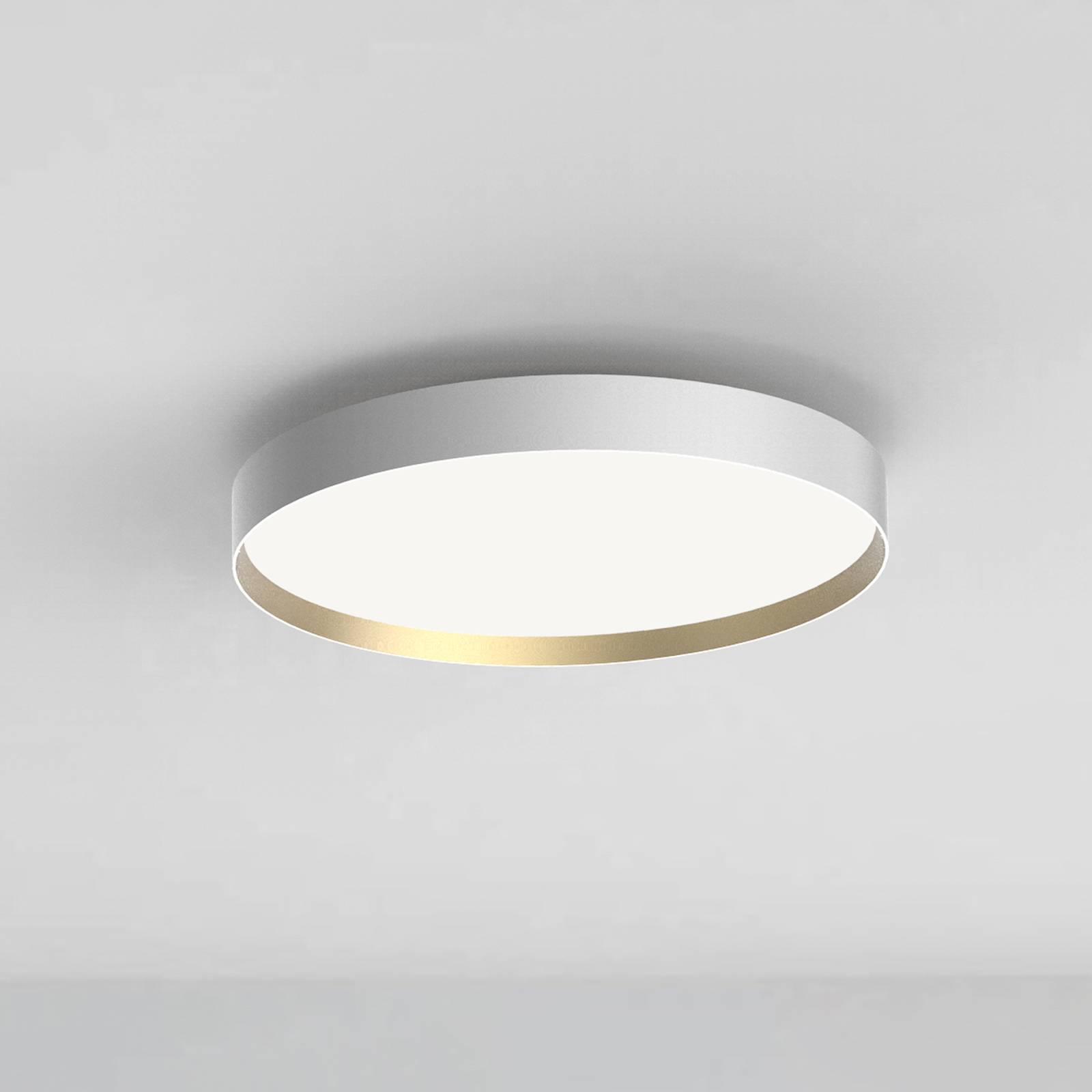 LOOM DESIGN Lucia LED-taklampe Ø60 cm hvit/gull