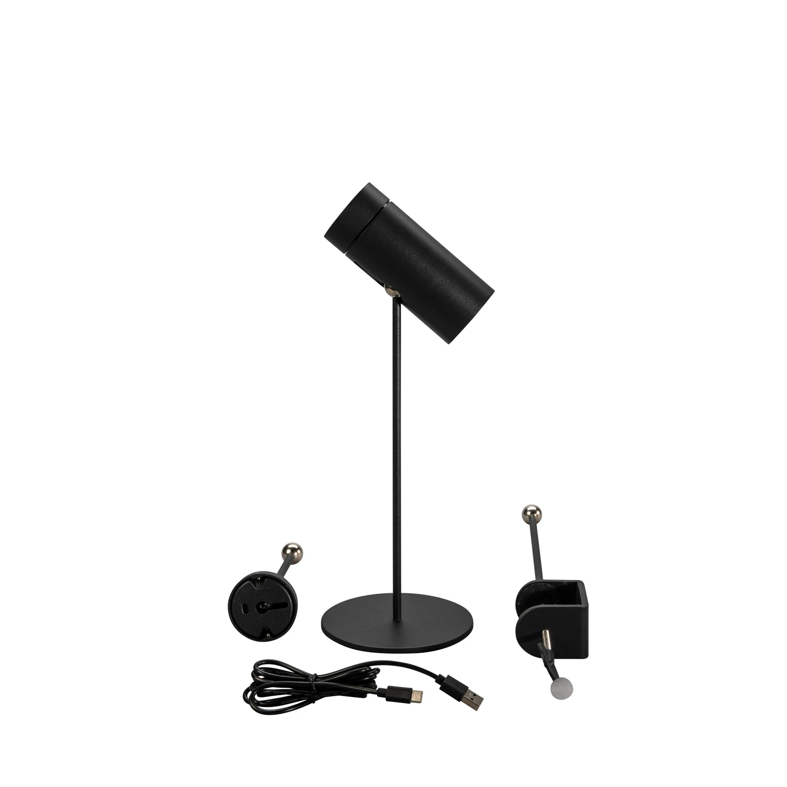 Stolová LED lampa Multi, čierna, výška 30 cm, IP54
