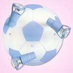 FUSSBALL - 3-svetlobna stropna svetilka v svetlo modri barvi