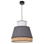 Singapour M Hängelampe, weiß/anthrazit - MARKET SET