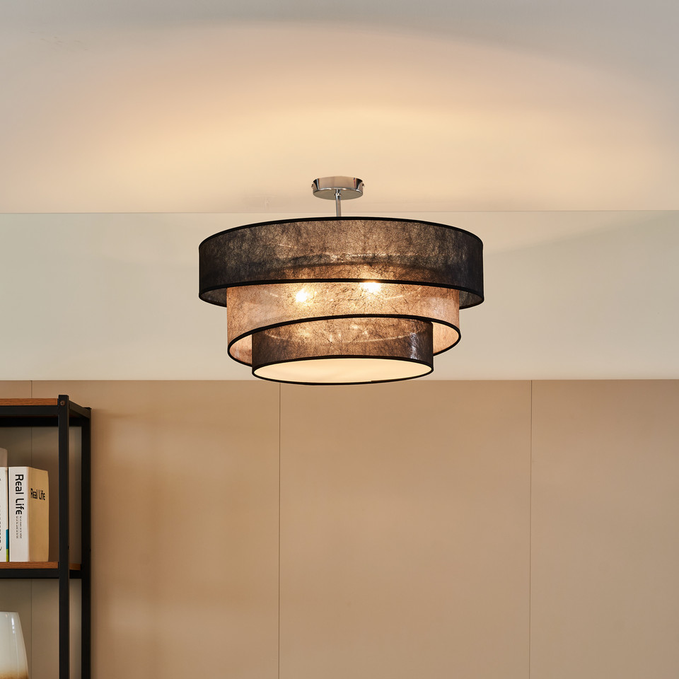 Lindby taklampa Ayvira, svart från Lindby