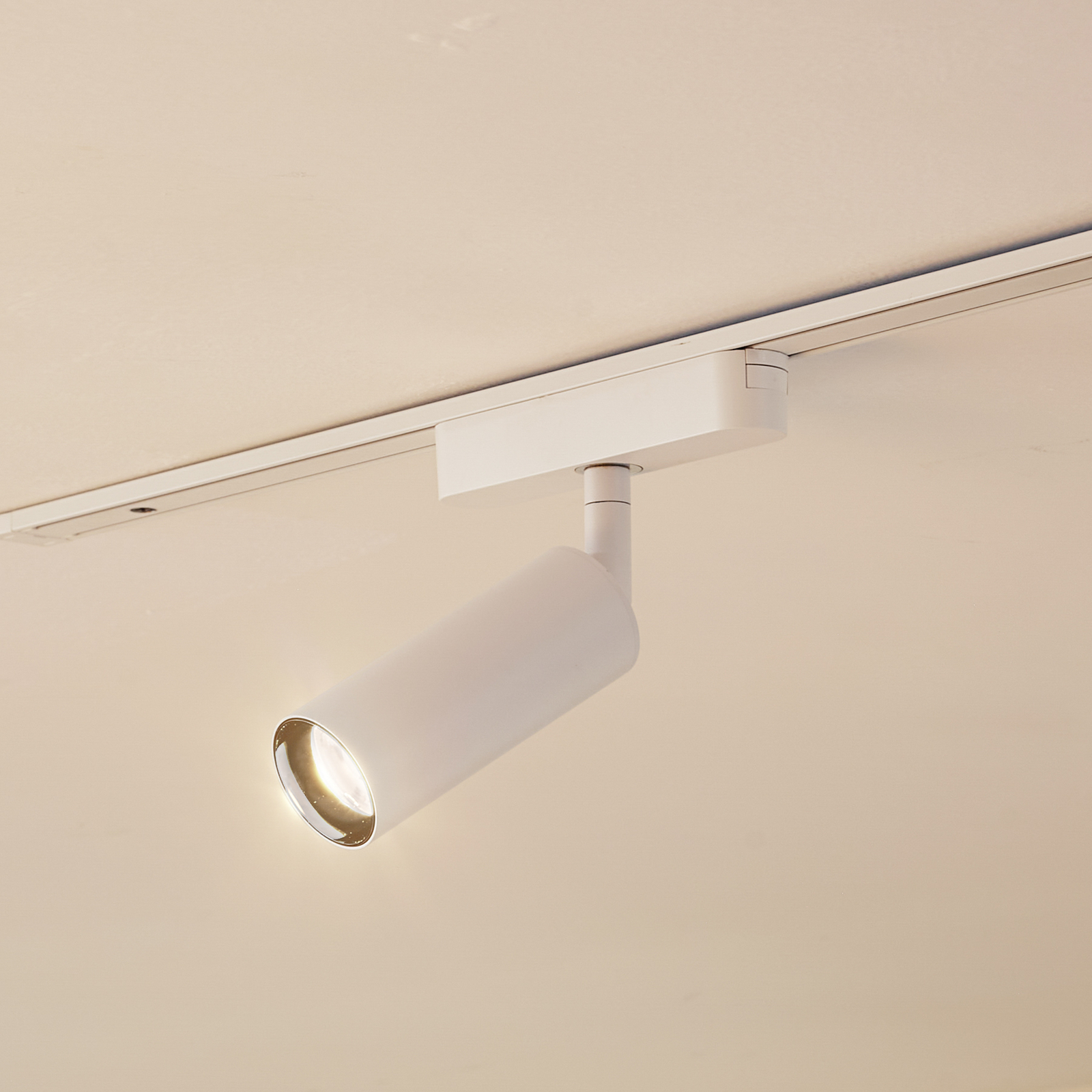 Lindby spot LED 48 V Lumaro, blanc, Ø 4 cm, aluminium