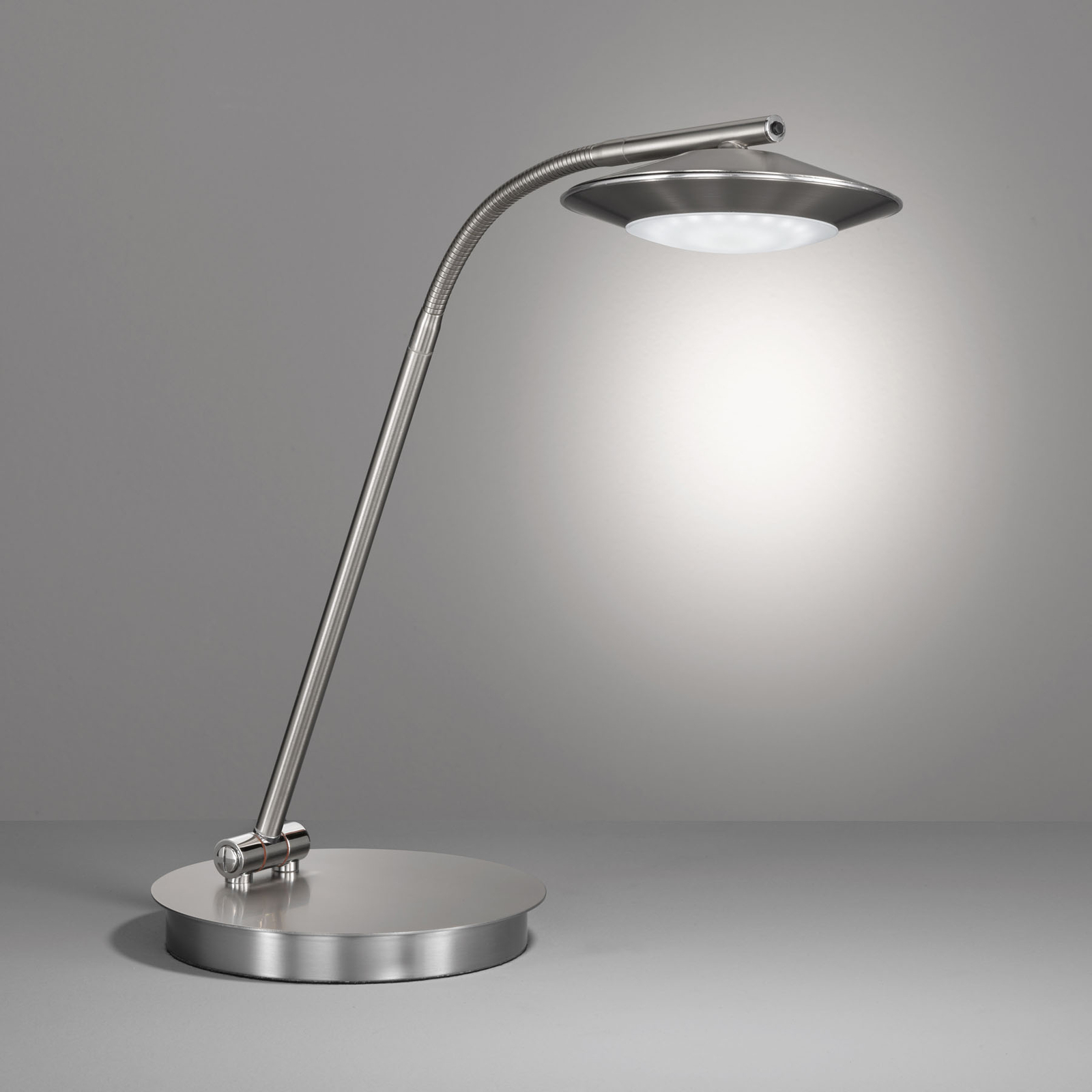 Fischer & Honsel Z-Beta LED table lamp ZigBee remote, touch, for Living / Dining Room, metal, acrylic, 5.5 W, energy efficiency: A+, H: 45 cm