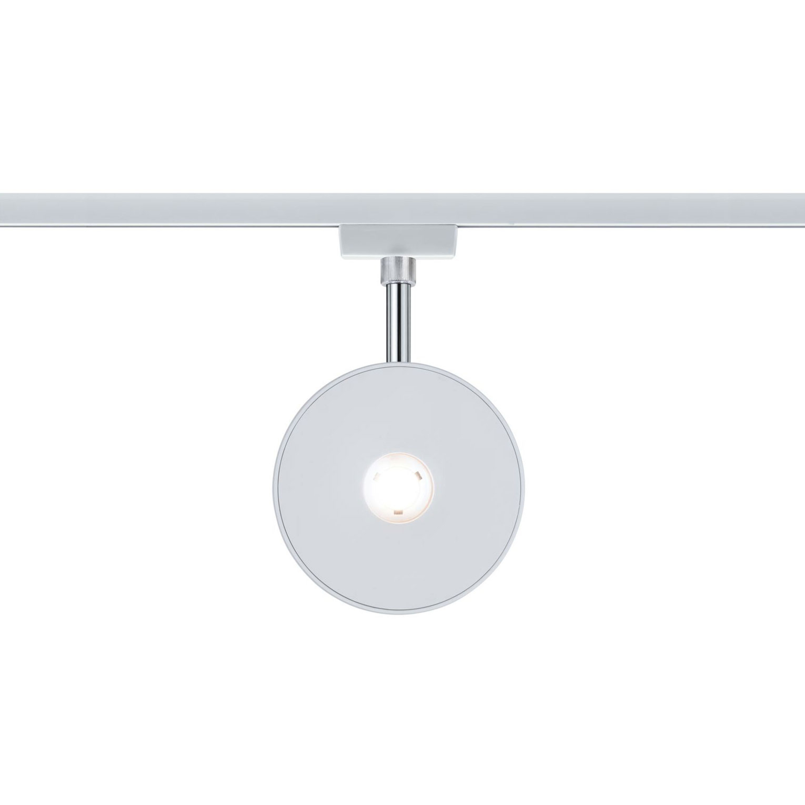 Paulmann URail Sphere LED-spot, hvidt/krom