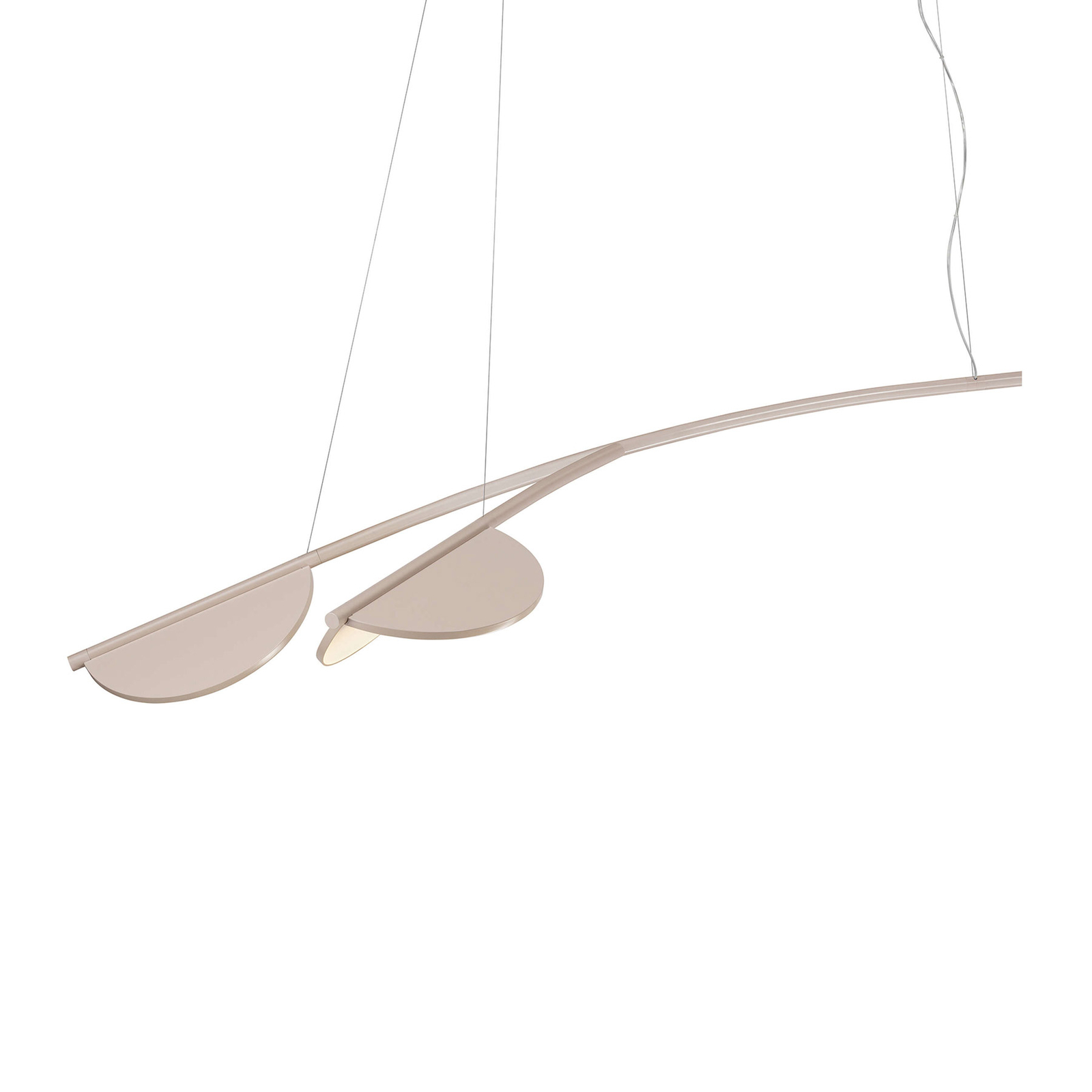 FLOS Almendra Organic LED hanging light, two-bulb