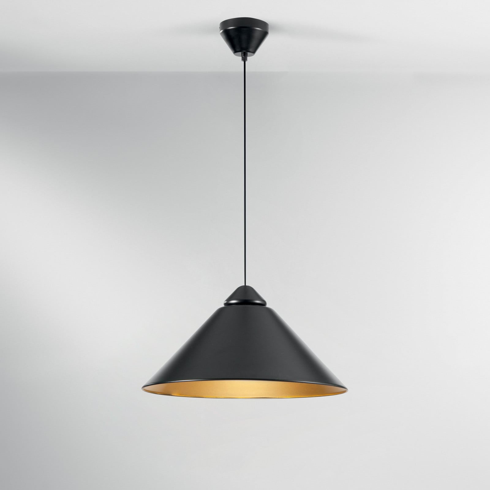 Luce Ambiente Design Lampă suspendată Big Bang negru/auriu Ø 49 cm metal - Camera de zi / sufragerie - Modern - negru auriu
