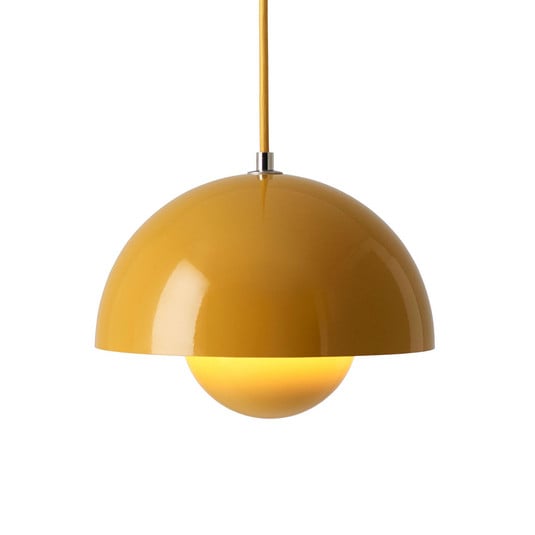 Lampa wisząca Flowerpot VP1 w kolorze musztardowożółtym - &Tradition