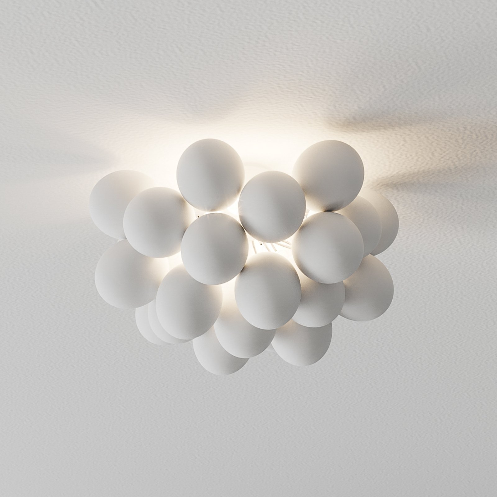 By Rydéns Gross ceiling light, matt white, Ø 50 cm