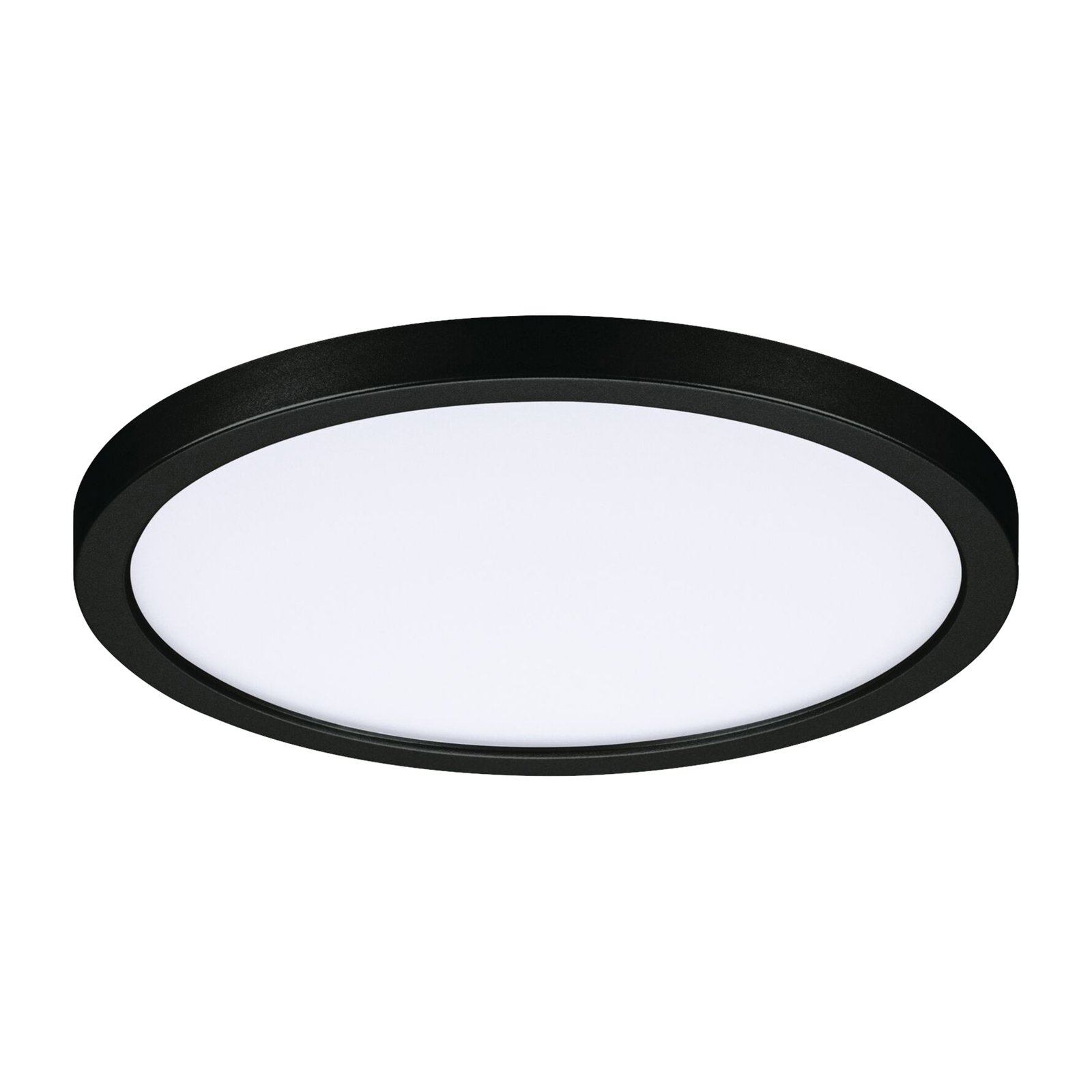 Paulmann Areo LED plošča okrogla črna 4000K Ø17,5cm