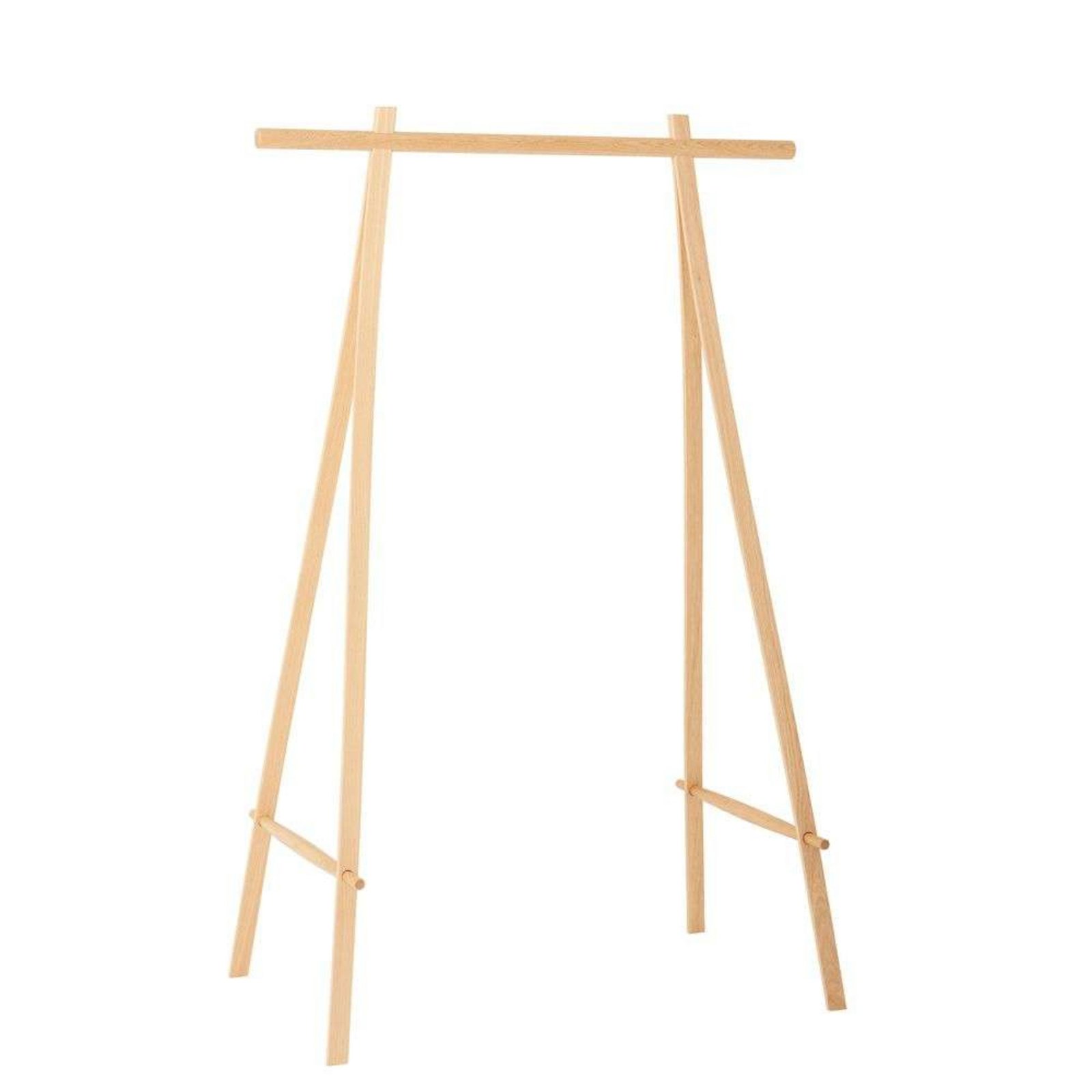 Coat Stand 100 Oak/Brass - Made By Hand