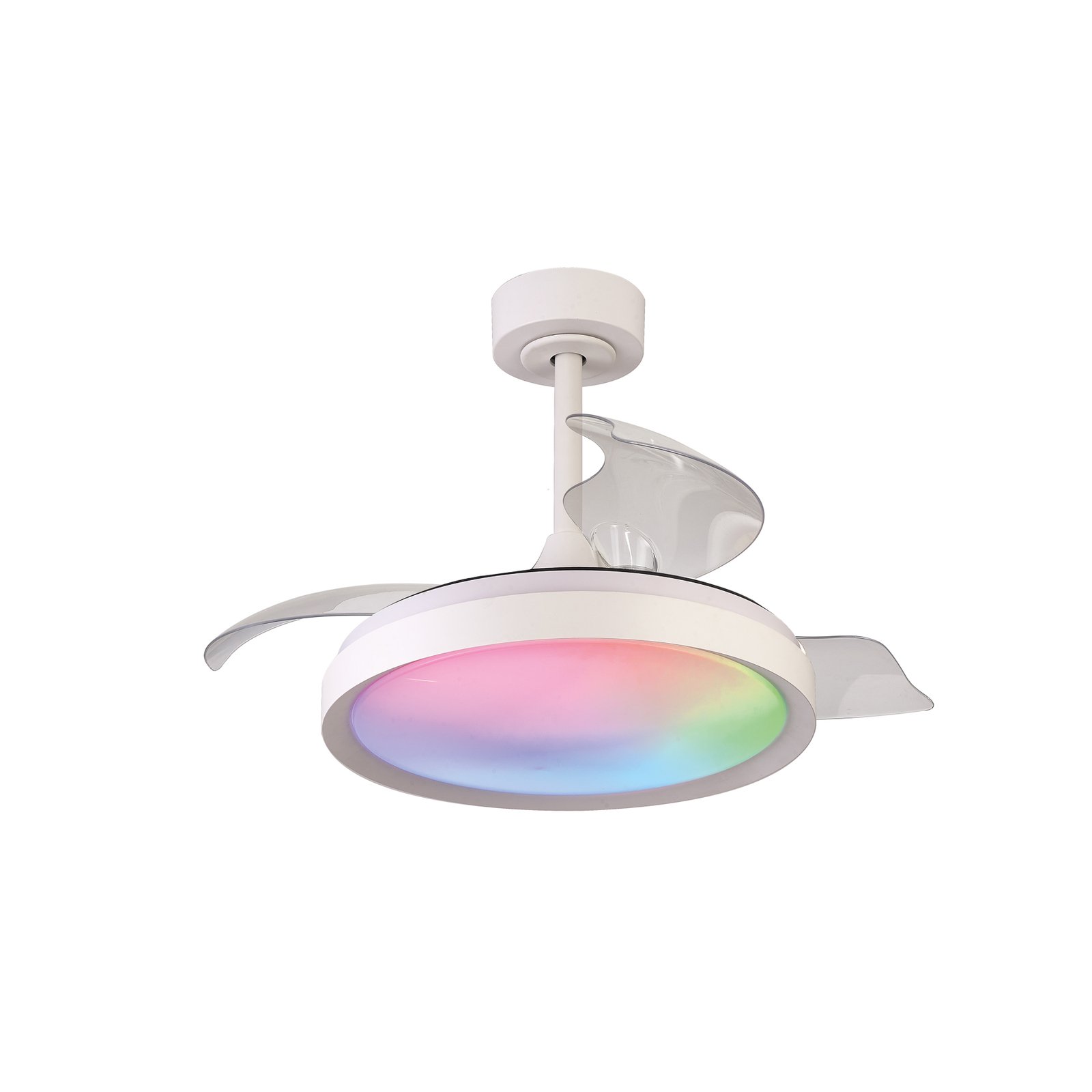 LED loftventilator Siberia Mini hvid stille Ø 91 cm CCT RGB