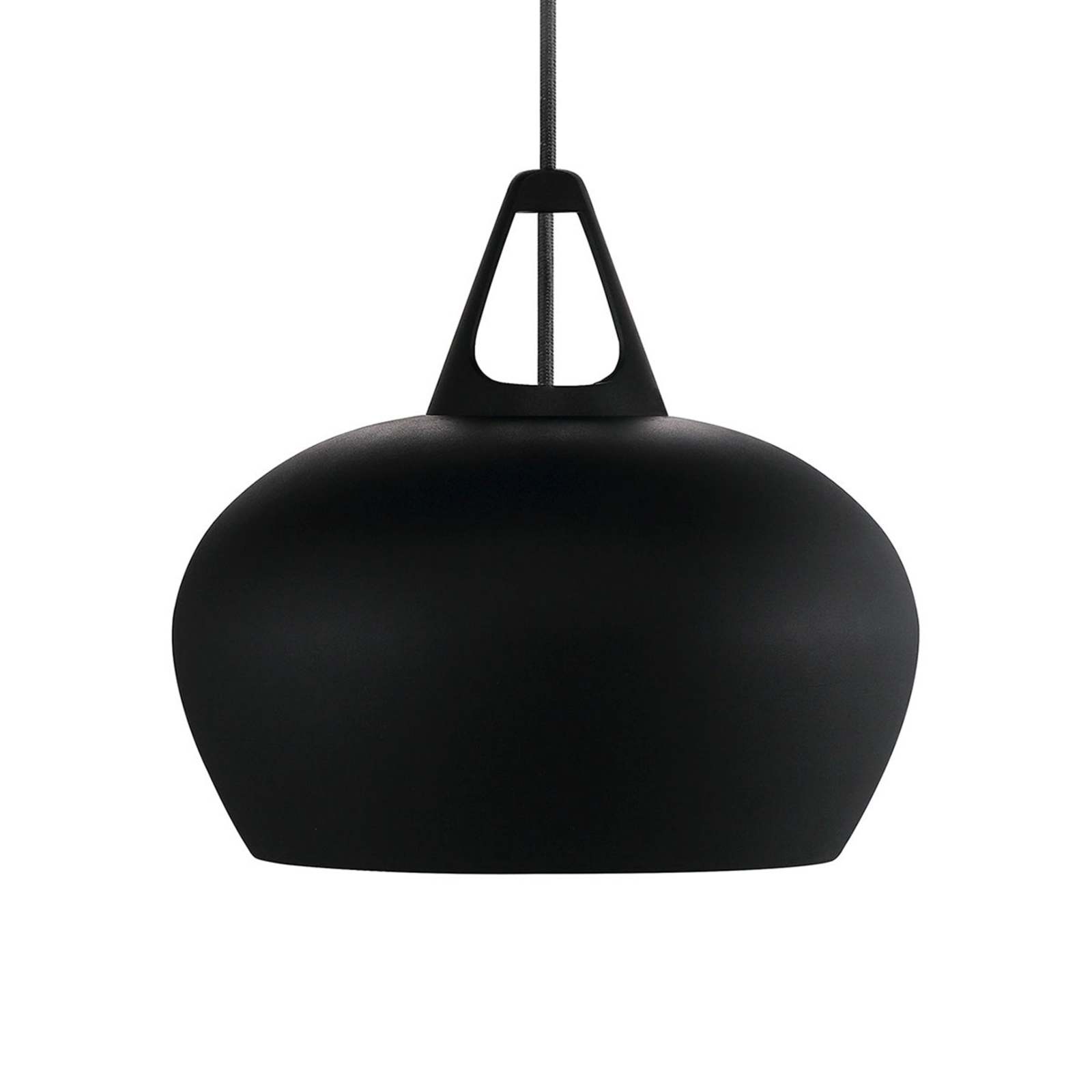 Nordlux Effective Belly hanging light, 29 cm diameter, for Living / Dining Room, metal, fabric, E27, 60 W, energy efficiency: A++, H: 28 cm