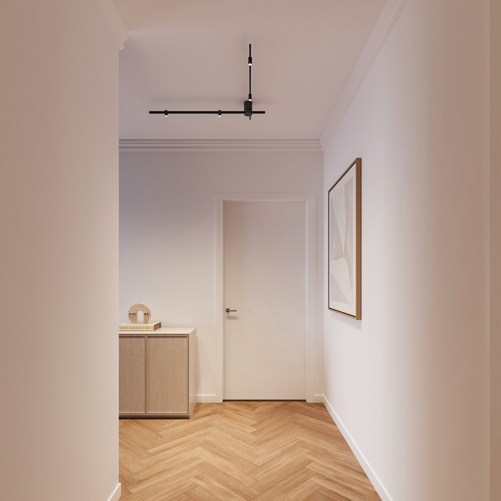 WEVER & DUCRÉ Plafonnier LED Trace Spin 1.0 noir 927