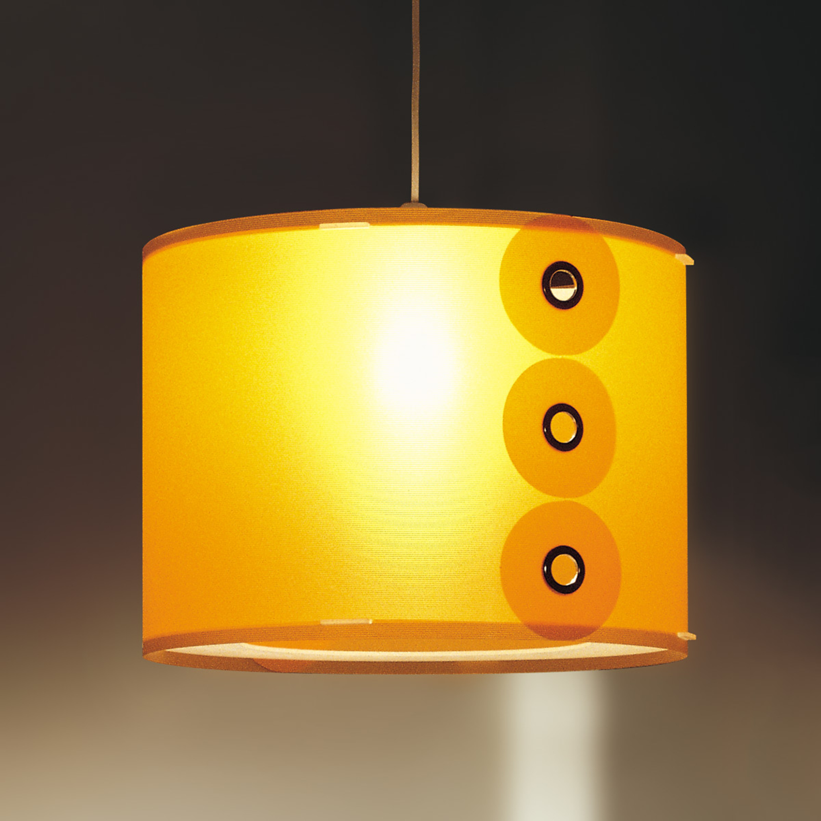 Oranje gekleurde hanglamp Rotho