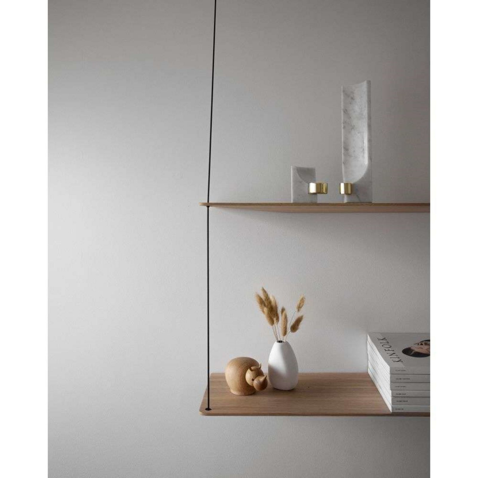 Stedge Shelf L80 Smoked Oak - Woud