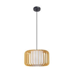 Forlight rippvalgusti Viva, helepruun, puit, Ø 40 cm