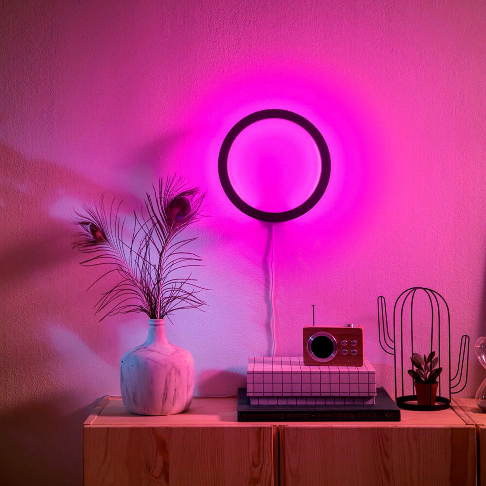 Sana Hue Aplică de Perete Black Bluetooth White/Color Amb. - Philips Hue