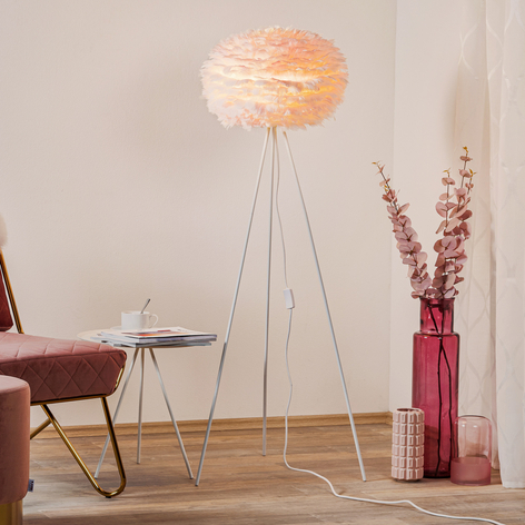 UMAGE Eos medium Stehlampe rosa Tripod weiß