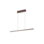 Suspension LED Solvar, 117 cm, marron, CCT, à intensité variable - Lucande