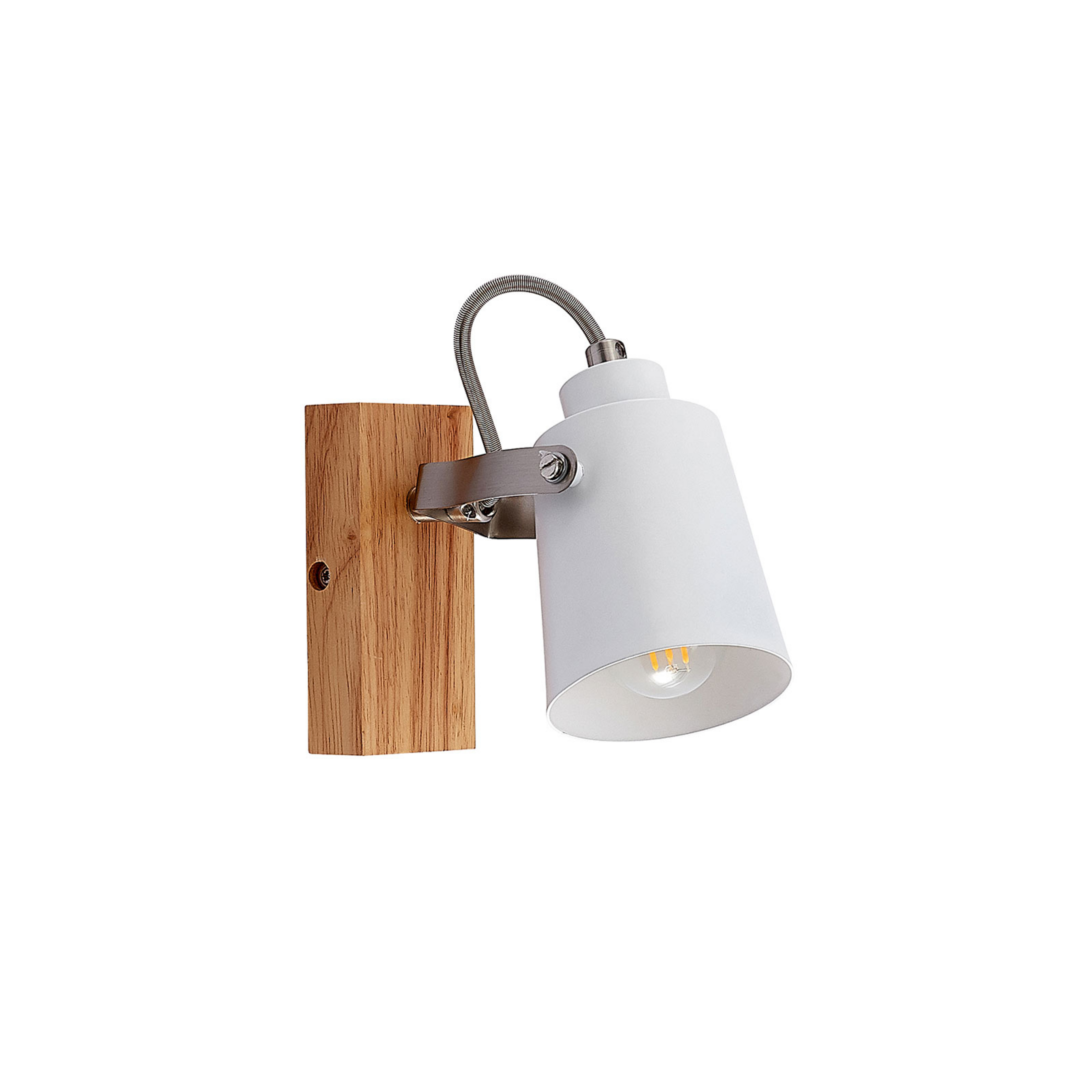 Blana Nástenné Svietidlo White/Wood - Lindby
