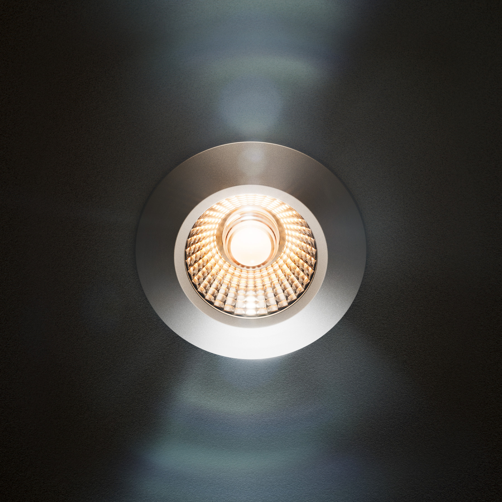 LED mennyezeti süllyesztett spot Diled, Ø 6,7 cm, 3.000 K, acél