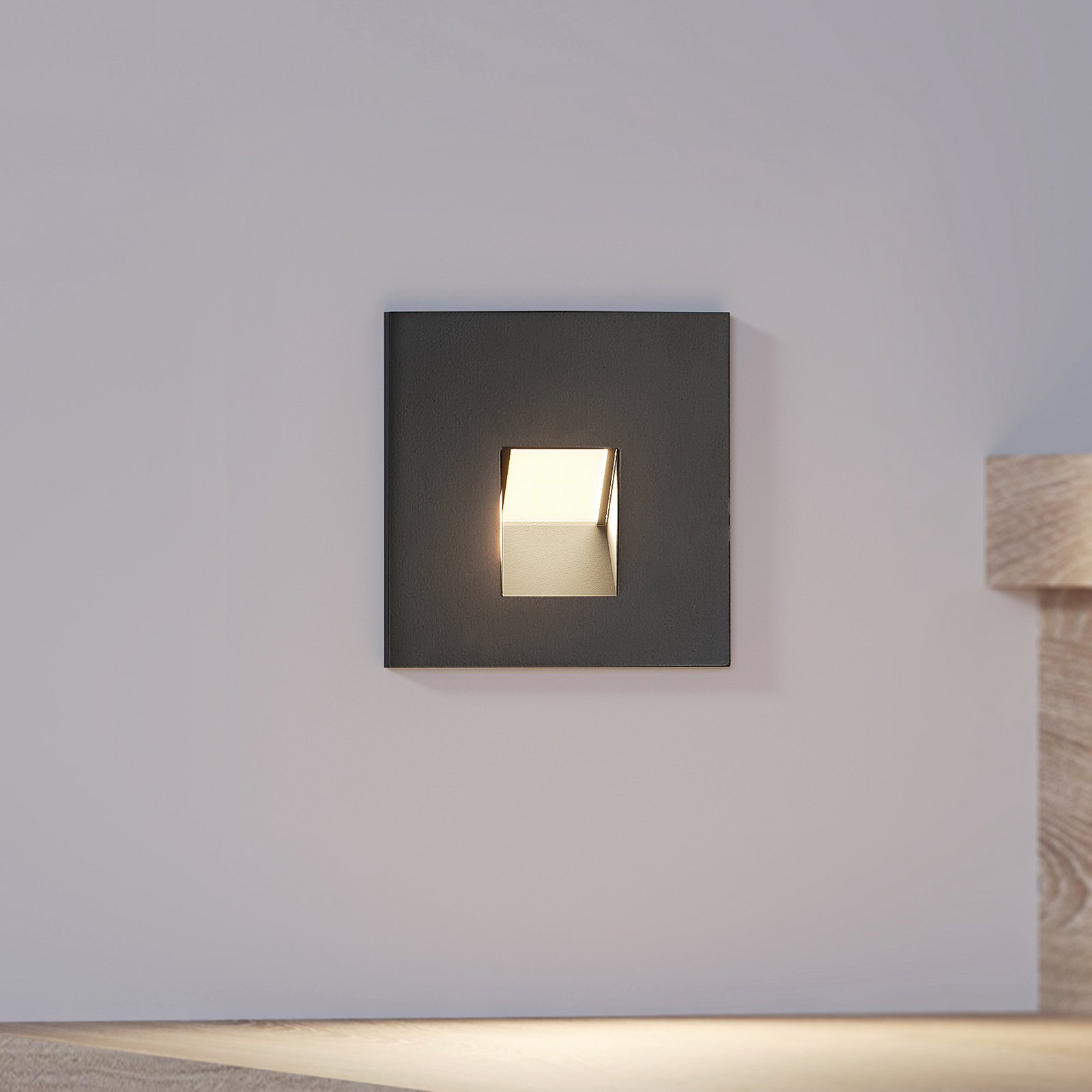 Vexi LED Built-in Wall Lamp H7,5 Black - Arcchio