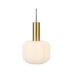 Sober Pendelleuchte Small Brushed Brass/White - Markslöjd