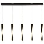 Paddle LED hanging light, five-bulb