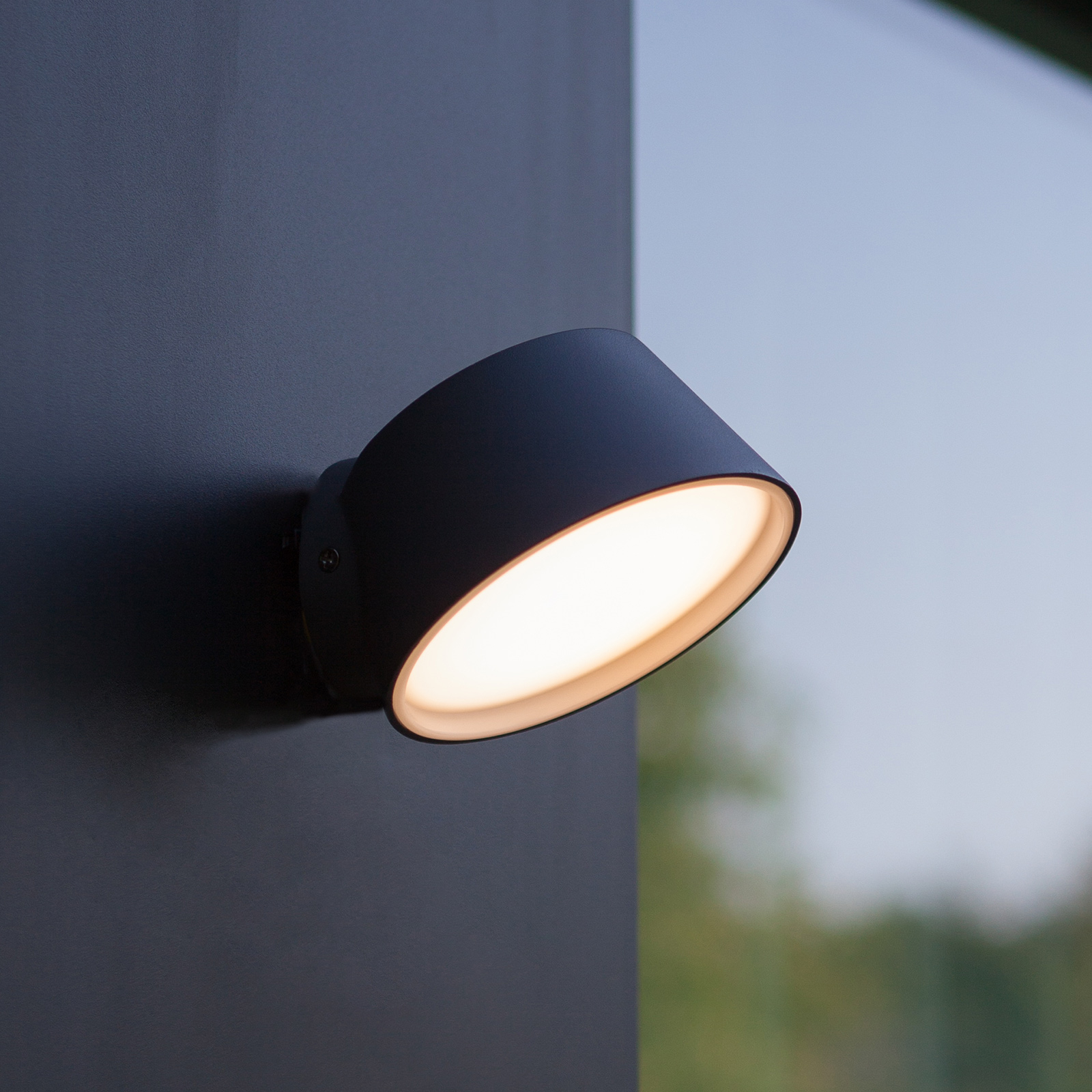 Eco-Light Dakota LED outdoor wall light with Tuya technology, aluminium, plastic, 12 W, energy efficiency: A+, W: 12 cm, H: 10.4 cm