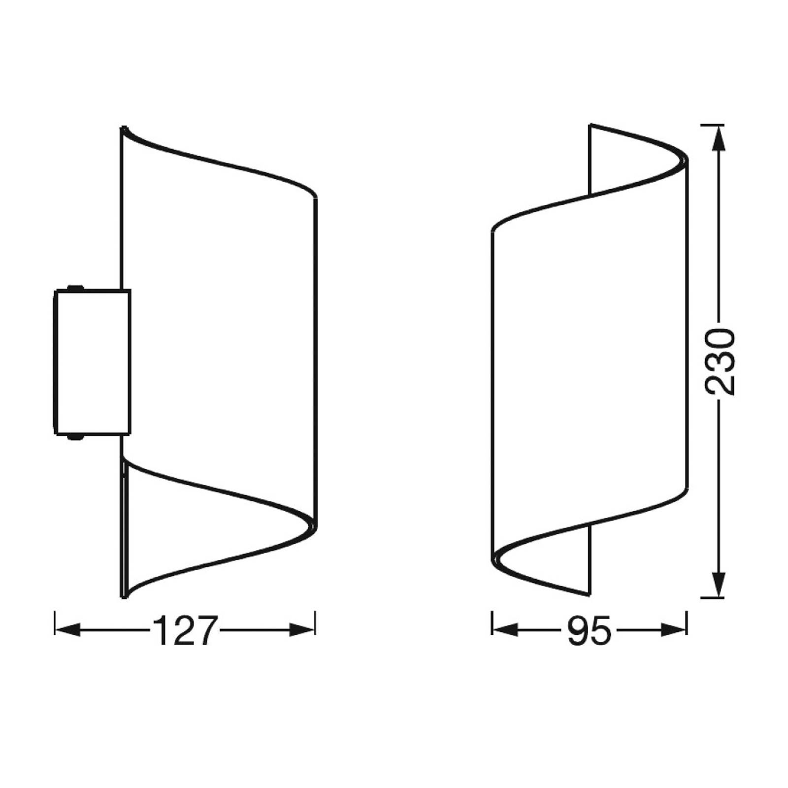 LEDVANCE SMART+ WiFi Orbis Wall Twist, biała