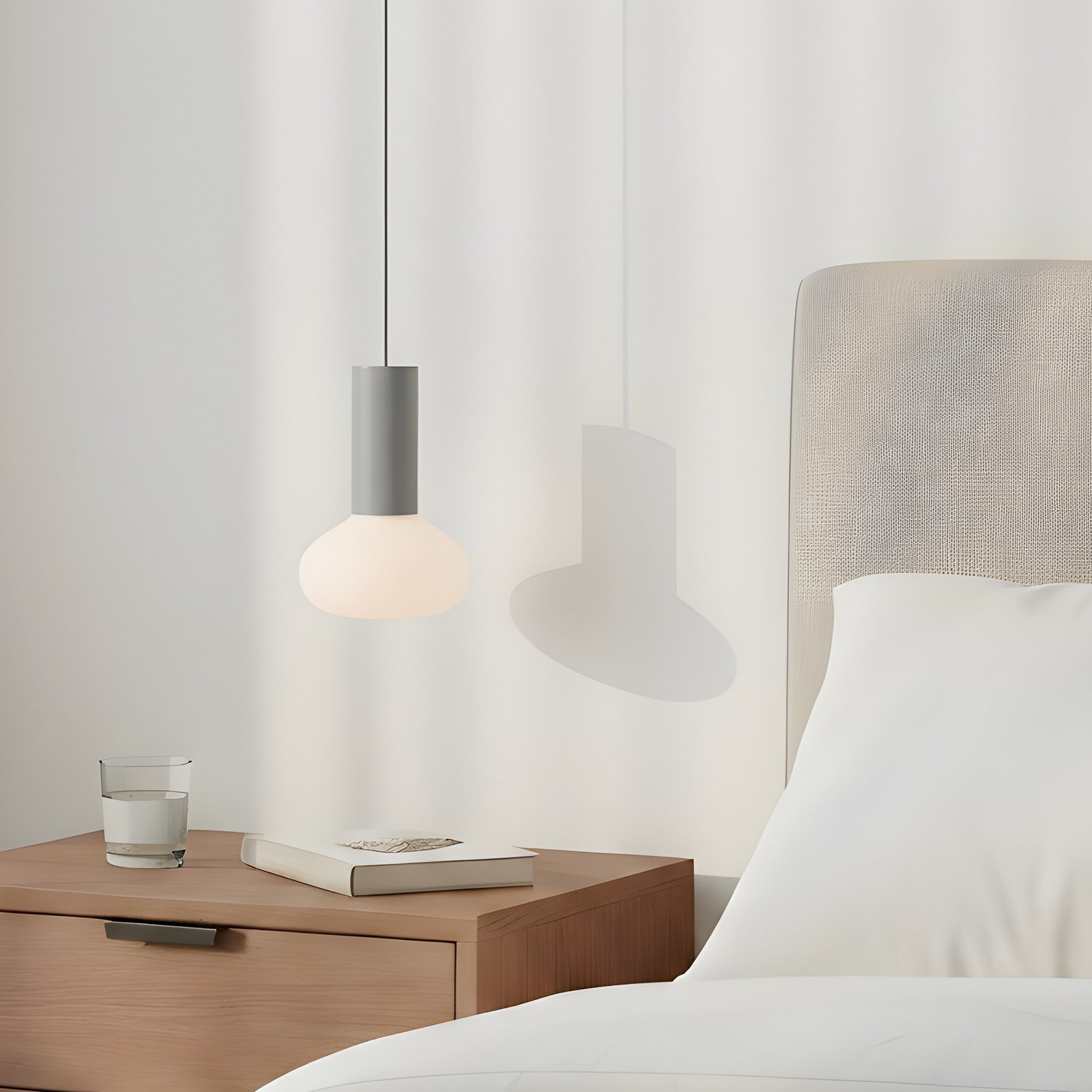 Hängeleuchte Flo, beige, 1-flammig, Glas Hängeleuchte Flo, beige, 1-flammig, Glas