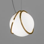 Terzani Pug pendant light 1-bulb satinised