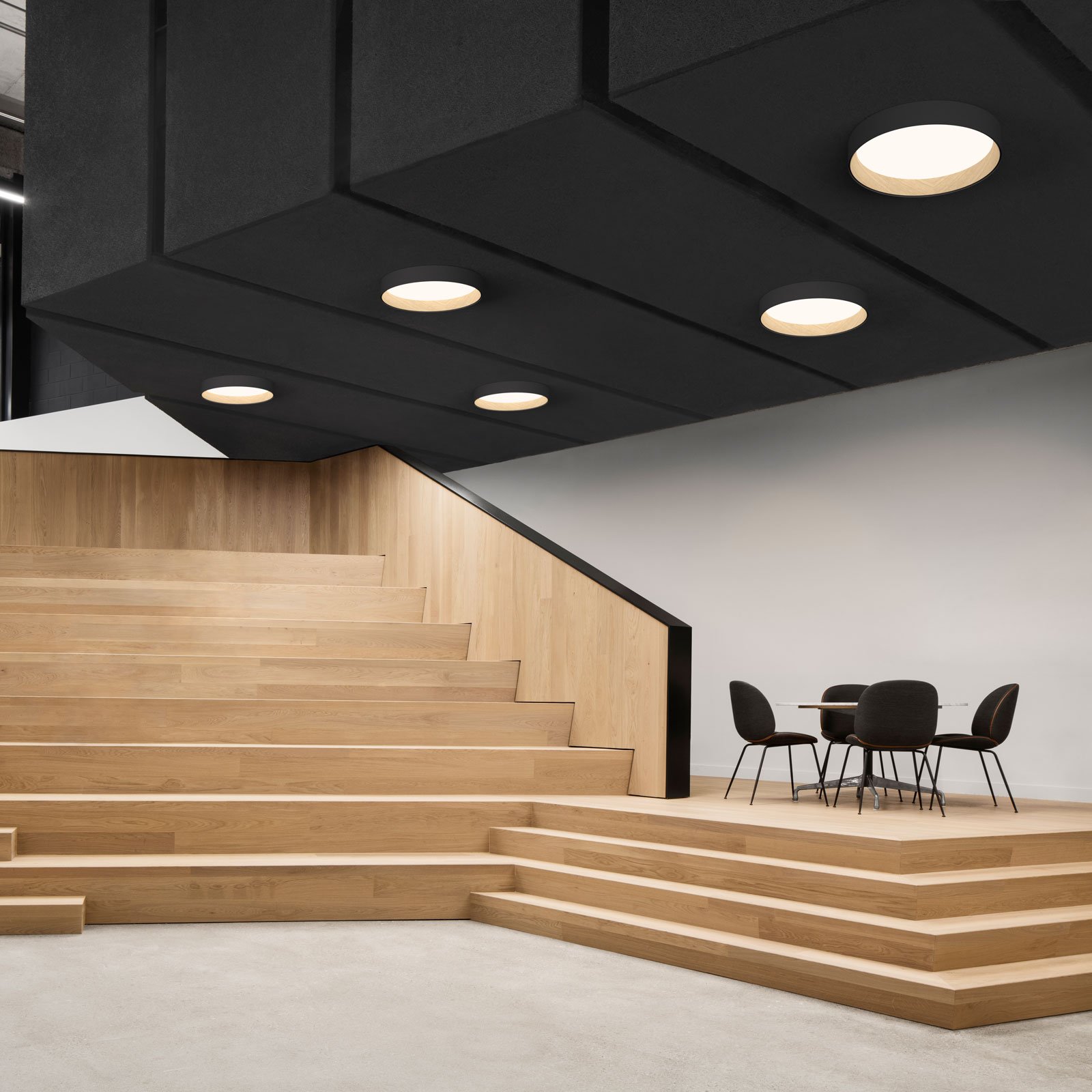 Duo 4870 LED-Deckenleuchte, grafit - Vibia Duo 4870 LED-Deckenleuchte, grafit - Vibia