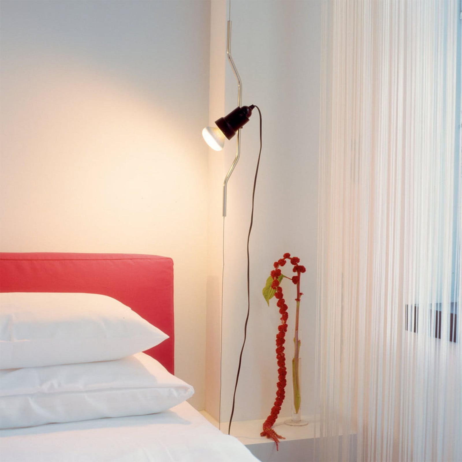Parentesi Pendelleuchte Rot m/Dimmer FLOS - Wohnzimmer - Design - Kunststoff