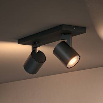 Philips Hue Runner 2 spots noirs avec variateur