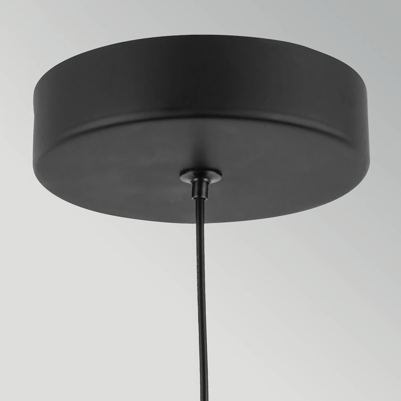 Żyrandol LED Arden, czarna matowa, Ø 15 cm, metalowa, ściemniana
