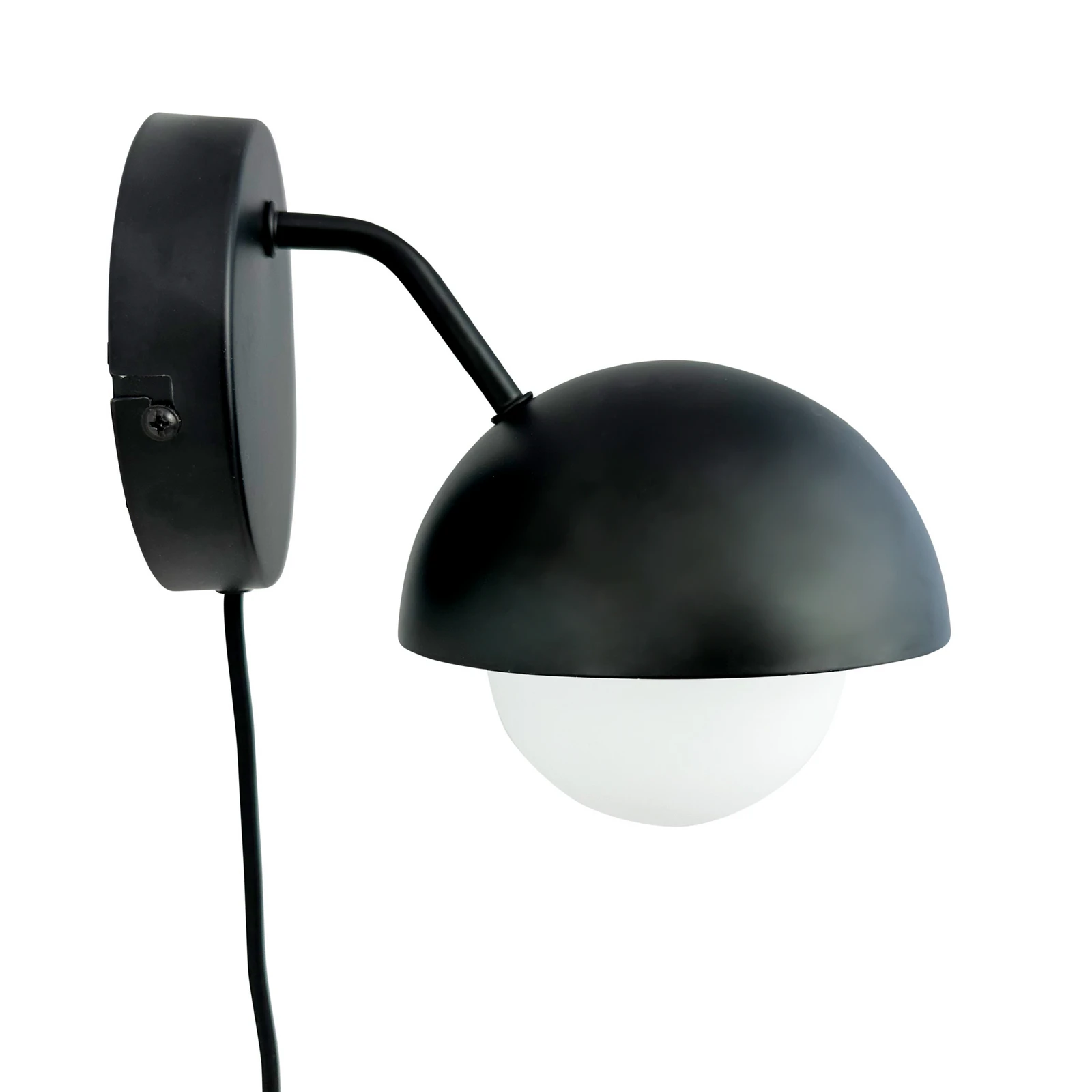 Aplique de pared Dyberg Larsen Rose negro mate